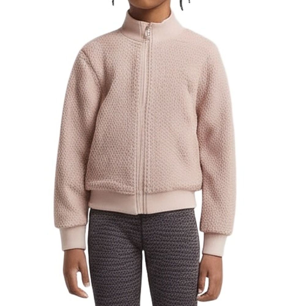 Z By Zella Girls Size S Sweatshirt Jacket S Pink Full Zip Casual Cozy Activewear